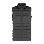 Gilet en polyester RPET résistant à l'eau et au vent MKT Rostol couleur noir première vue