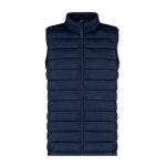 Gilet en polyester RPET résistant à l'eau et au vent MKT Rostol couleur bleu marine première vue