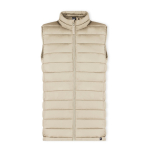 Gilet en polyester RPET résistant à l'eau et au vent MKT Rostol couleur naturel première vue