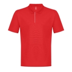 Polo technique homme en polyester recyclé 180 g/m2 THC DYNAMIC couleur rouge