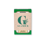 Savon végétal pour tous types de peau fabriqué au Portugal, 90g couleur vert image avec logo