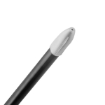 Stylo en aluminium recyclé avec gomme à effacer sans encre couleur noir quatrième vue