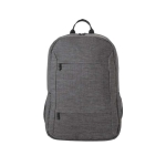 Sac à dos RPET avec poche rembourrée pour tablette 10,1” et PC 15,6” couleur gris foncé première vue