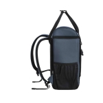 Sac thermique RPET 600D avec sangles de transport et capacité de 16L couleur bleu troisième vue