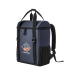 Sac thermique RPET 600D avec sangles de transport et capacité de 16L couleur bleu image avec logo