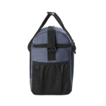 Sac thermique RPET 600D avec compartiment principal et capacité de 11L couleur bleu troisième vue