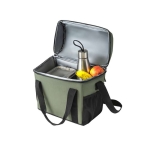 Sac thermique RPET 600D avec compartiment principal et capacité de 11L couleur vert foncé sixième vue