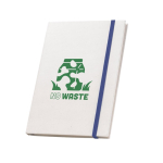 Carnet en carton de lait recyclé avec élastique et séparateur A5 image avec logo