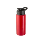 Bouteille de sport 660ml en alu recyclé avec fermeture ”flip top” couleur rouge