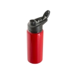 Bouteille de sport 660ml en alu recyclé avec fermeture ”flip top” couleur rouge quatrième vue