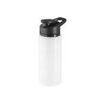 Bouteille de sport 660ml en alu recyclé avec fermeture ”flip top” couleur blanc