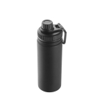 Bouteille en aluminium avec poignée et bouchon en plastique, 570ml couleur noir troisième vue