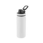 Bouteille en aluminium avec poignée et bouchon en plastique, 570ml couleur blanc