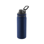 Bouteille en aluminium avec poignée et bouchon en plastique, 570ml couleur bleu marine