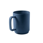Tasse en céramique avec finition mate et anse rectangulaire, 330ml couleur bleu