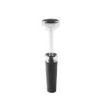 Bouchon de vin pour bouteilles avec mécanisme de fermeture sous vide couleur noir première vue