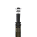 Bouchon de vin pour bouteilles avec mécanisme de fermeture sous vide couleur noir quatrième vue