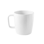 Tasse en céramique blanche avec anse et fini brillant, 450ml couleur blanc première vue