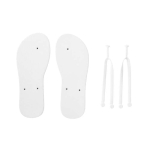 Tongs avec semelle personnalisable en sublimation, taille 36-39 couleur blanc troisième vue