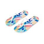 Tongs avec semelle personnalisable en sublimation, taille 36-39 couleur blanc image avec logo