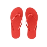 Tongs de plage disponibles en plusieurs couleurs en taille 40-43 couleur rouge première vue