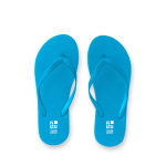 Tongs de plage disponibles en plusieurs couleurs en taille 40-43 avec zone d'impression