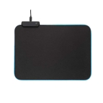 Tapis de souris gaming antidérapant avec modes d'éclairage couleur noir première vue