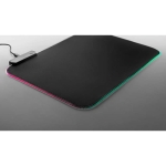 Tapis de souris gaming antidérapant avec modes d'éclairage couleur noir quatrième vue