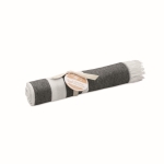 Serviette SEAQUAL® en coton et polyester recyclés 300 g/m² 70x140cm couleur gris