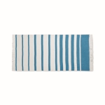 Serviette SEAQUAL® en coton et polyester recyclés 300 g/m² 70x140cm couleur turquoise deuxième vue