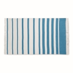 Serviette SEAQUAL® en coton et polyester recyclés 300 g/m² 100x170cm couleur turquoise deuxième vue