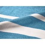 Serviette SEAQUAL® en coton et polyester recyclés 300 g/m² 100x170cm couleur turquoise cinquième vue photographique