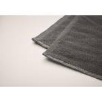 Serviette SEAQUAL® en coton et polyester recyclés 500 g/m² 70x140cm couleur gris cinquième vue photographique