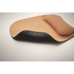 Tapis de souris ergonomique en liège avec base antidérapante couleur beige sixième vue photographique