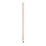 Lanyard en polyester avec attache de sécurité pour le téléphone couleur blanc sixième vue