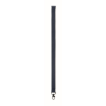 Lanyard en polyester avec attache de sécurité pour le téléphone couleur bleu marine sixième vue
