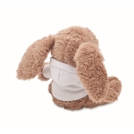 Peluche en forme de lapin avec sweat blanc personnalisable couleur blanc deuxième vue
