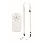 Ventilateur pliable pour bureau ou ordinateur portable à 4 vitesses couleur blanc troisième vue