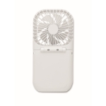 Ventilateur pliable pour bureau ou ordinateur portable à 4 vitesses couleur blanc quatrième vue