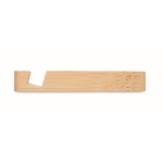 Hub USB en bambou avec 4 ports et câble d'une longueur de 20 cm couleur bois septième vue