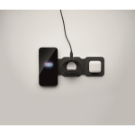Station de charge sans fil pliable en ABS avec 3 points de charge 15 W couleur noir septième vue photographique