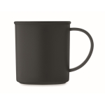 Mug vintage en plastique recyclé d'une capacité de 300 ml couleur noir deuxième vue