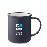 Mug vintage en plastique recyclé d'une capacité de 300 ml vue avec zone d'impression