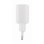 Chargeur rapide et adaptateur mural UE à 2 pôles et connexion type-C couleur blanc cinquième vue