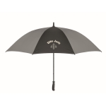 Parapluie manuel en pongé réfléchissant à poignée droite 30” couleur noir vue principale