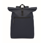 Sac à dos roll top pour ordinateur 15'' en polyester couleur bleu