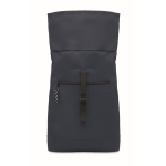 Sac à dos roll top pour ordinateur 15'' en polyester couleur bleu quatrième vue