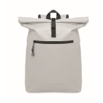 Sac à dos roll top pour ordinateur 15'' en polyester couleur blanc