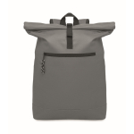 Sac à dos roll top pour ordinateur 15'' en polyester couleur gris foncé