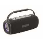 Haut-parleur portable sans fil avec connexions AUX, USB et TF couleur noir troisième vue